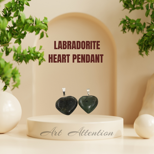 Labradorite Heart Pendant