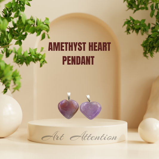 Amethyst Heart Pendant